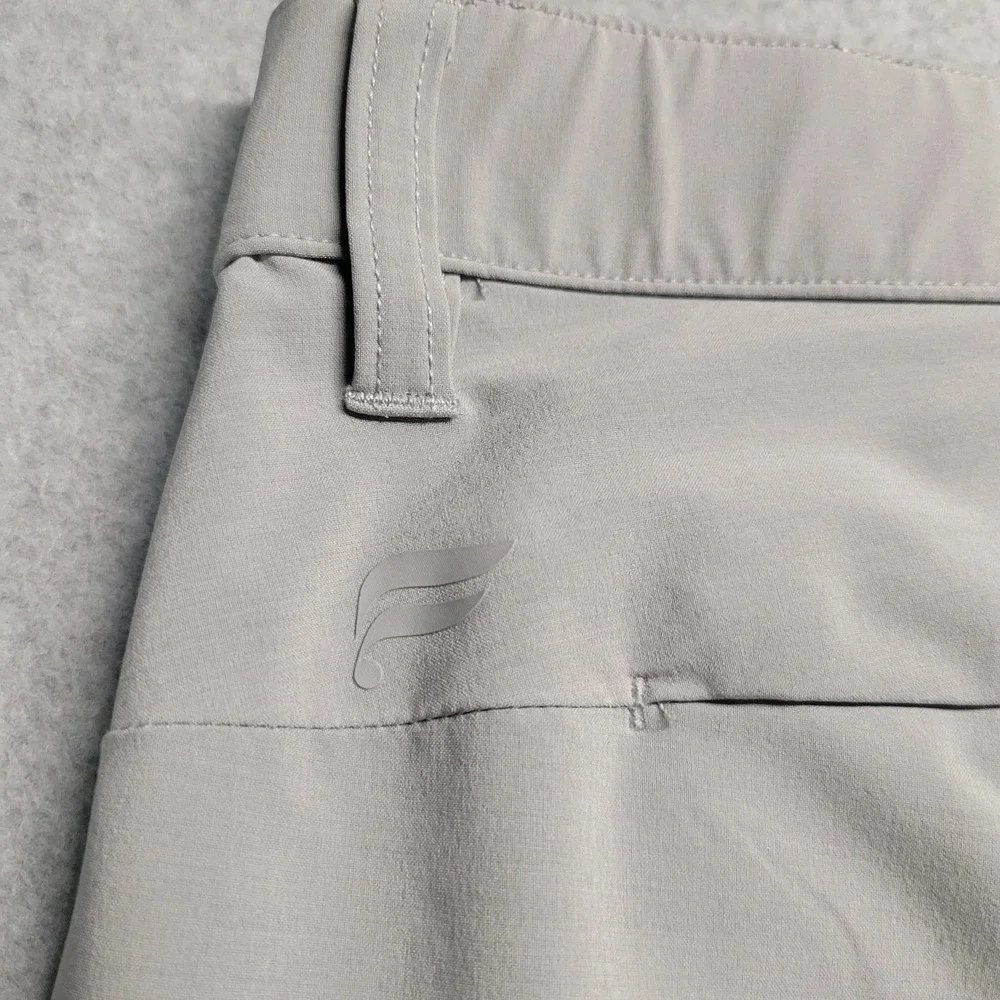 Fabletics The One Trousers Mens Gray Stretch Performance‎ Commuter Pants 37x27.5